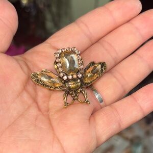 Golden Bee Brooch